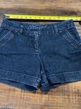 The Limited Dark Blue Denim Shorts